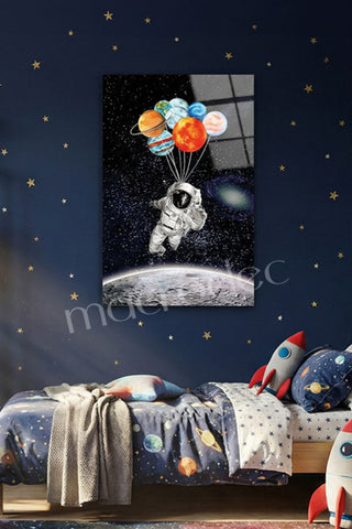 "Space Traveler: Planet Balloons" Modern Cam Tablo