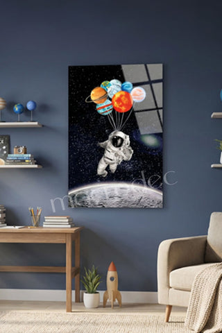 "Space Traveler: Planet Balloons" Modern Cam Tablo