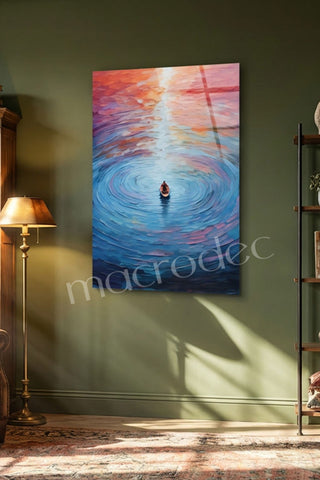 "Eternal Calm: Sonsuz Huzur" Modern Cam Tablo