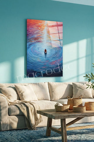 "Eternal Calm: Sonsuz Huzur" Modern Cam Tablo