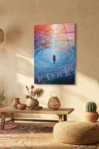 "Eternal Calm: Sonsuz Huzur" Modern Cam Tablo