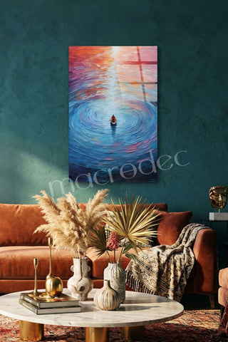 "Eternal Calm: Sonsuz Huzur" Modern Cam Tablo