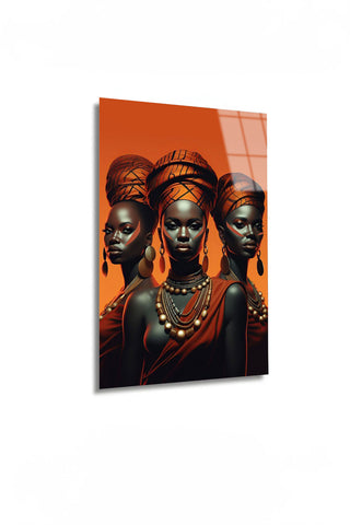 "Etnik Zarafet" Üçlü Afrika Kadınları