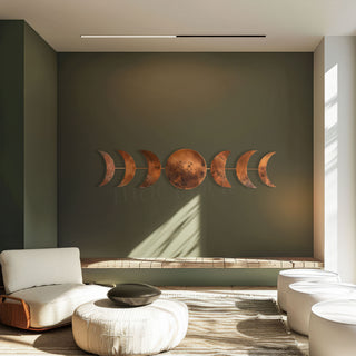 Lunar Phases Metal Tablo