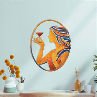 Chic Martini Metal Tablo
