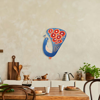 Divine Peacock Metal Tablo