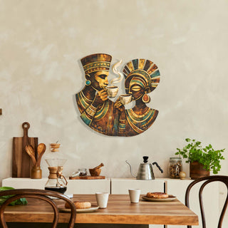 Rustic Roast: Etnik Bir Kahve Hikayesi Metal Tablo