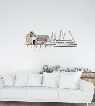 Sailor Haven / Denizci Limanı Metal Tablo
