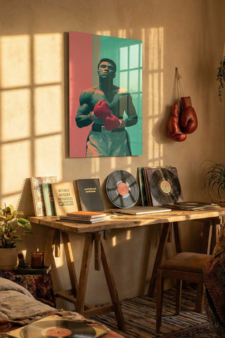 Muhammad Ali Pop Art Modern Cam Tablo