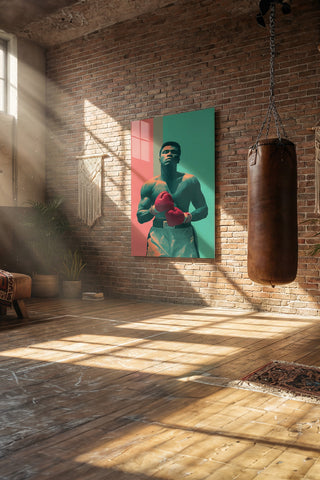 Muhammad Ali Pop Art Modern Cam Tablo