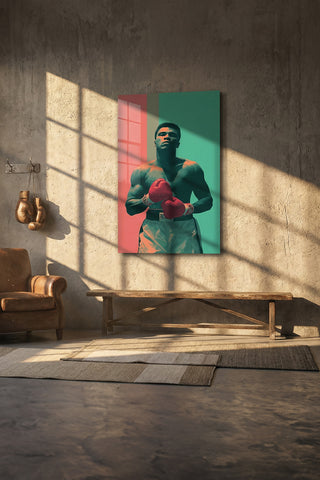 Muhammad Ali Pop Art Modern Cam Tablo