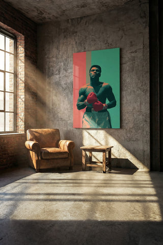 Muhammad Ali Pop Art Modern Cam Tablo