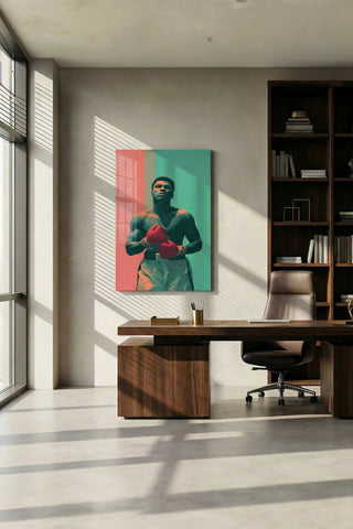 Muhammad Ali Pop Art Modern Cam Tablo