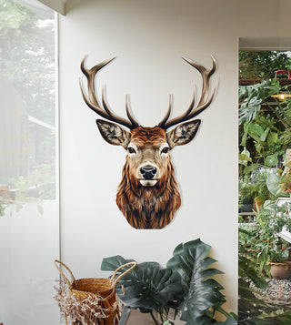WİLD DEER/VAHŞİ GEYİK Metal Tablo