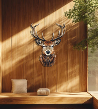 WİLD DEER/VAHŞİ GEYİK Metal Tablo