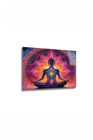 "Zen Ruhu" Meditasyon ve Mandala Modern Cam Tablo -